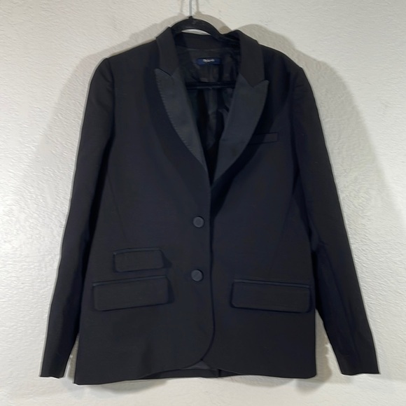 Madewell Jackets & Blazers - Madewell 2 Button Blazer Long Sleeve Solid Black Size 12 Career Style# 07901